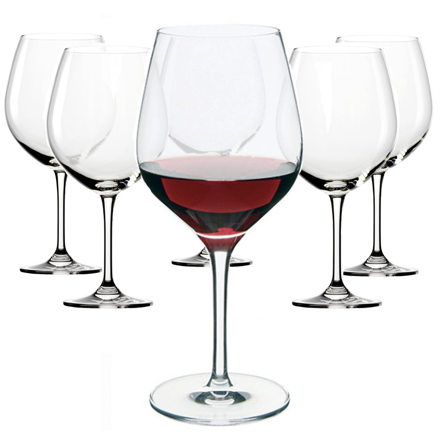 Dartington Set Of 6 Large Red Wine Glasses Jarrold Norwich