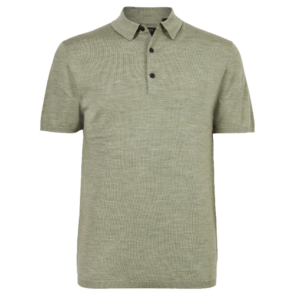 AllSaints Mode Merino Short Sleeve Polo Shirt | Jarrold, Norwich
