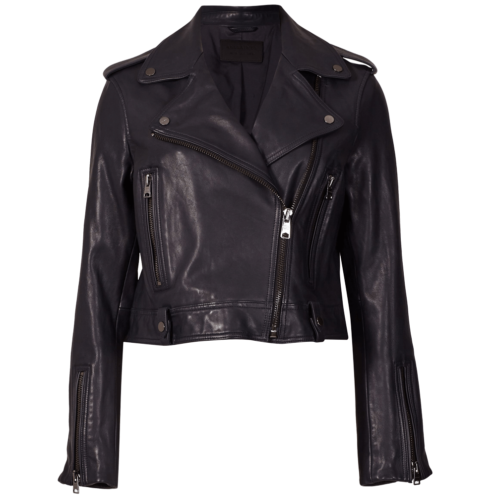 AllSaints Ayra Leather Biker Jacket | Jarrold, Norwich