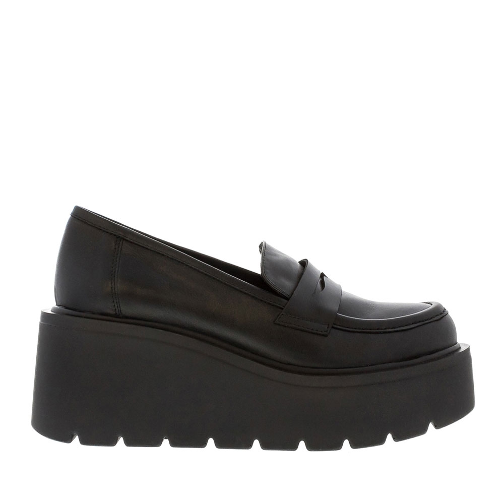 Carl Scarpa Lilli Black Platform Loafers | Jarrold, Norwich
