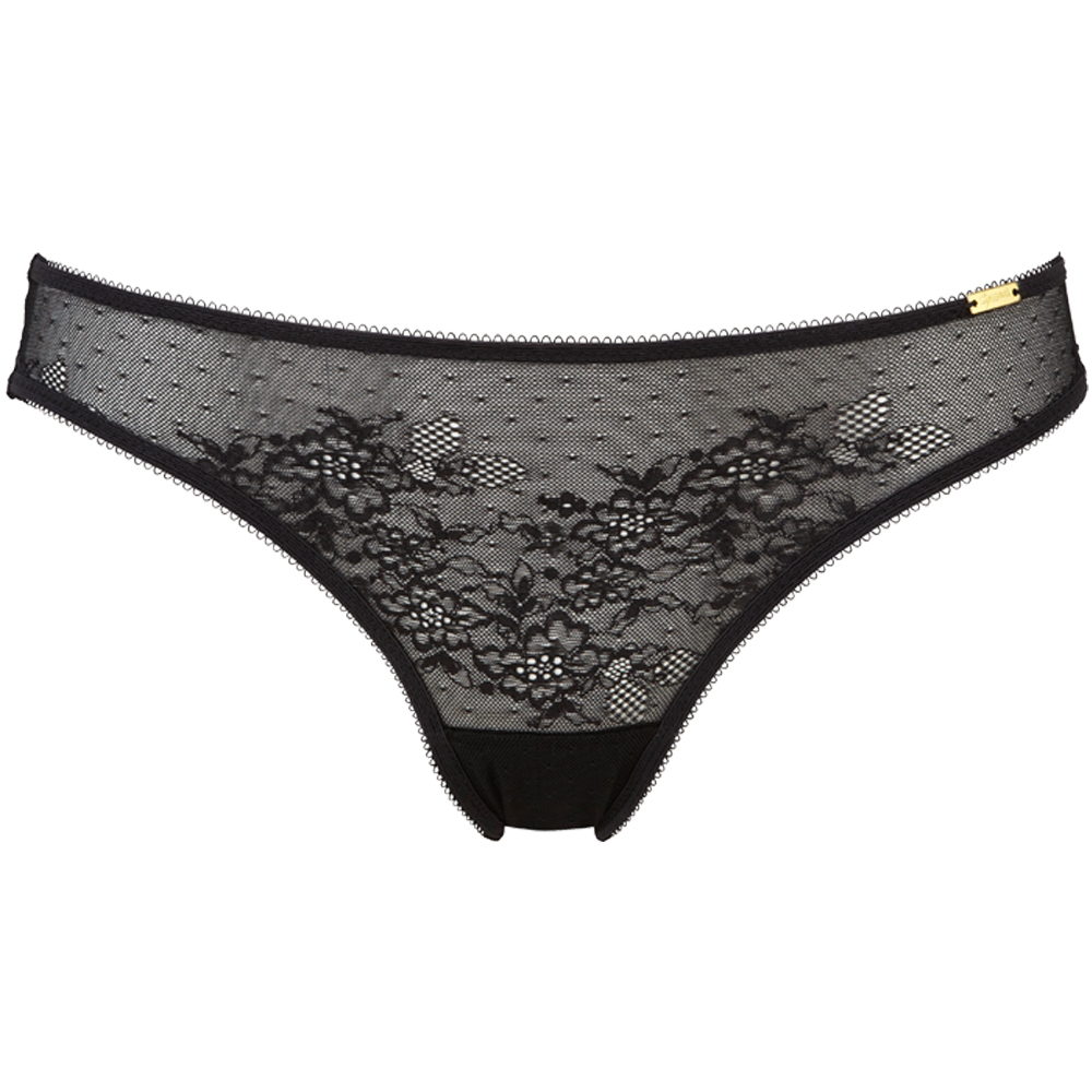 Gossard Glossies Lace Thong Black | Jarrold, Norwich