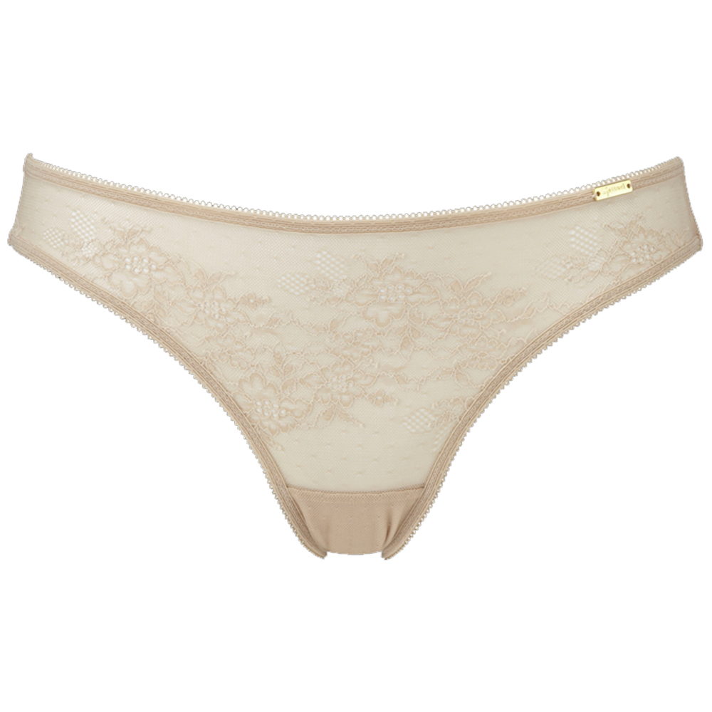 Gossard Glossies Lace Thong Nude | Jarrold, Norwich