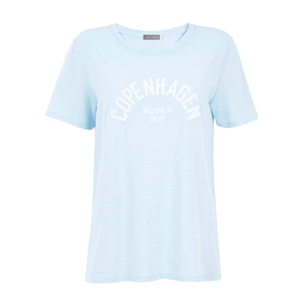 Mint Velvet Blue City Slogan T-Shirt | Jarrold, Norwich