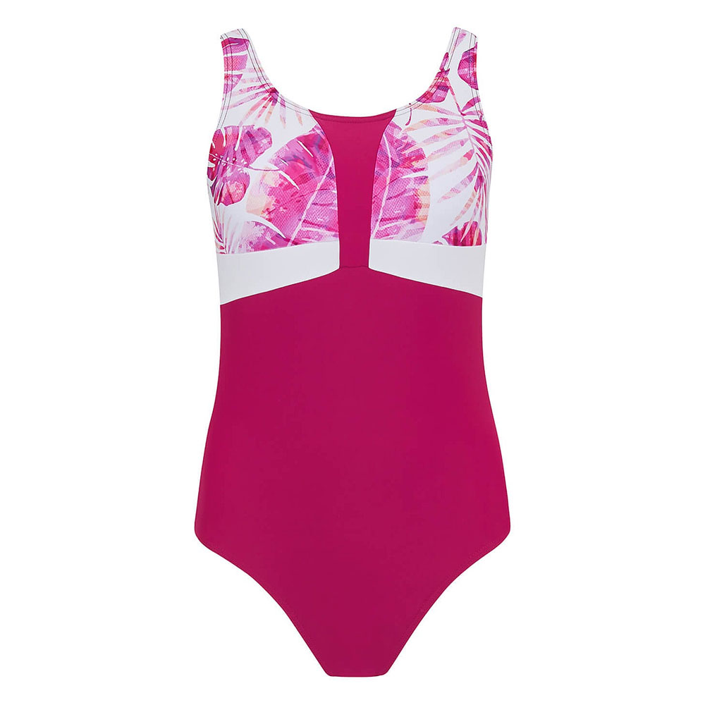 Nicola Jane Miami Pink Tropical Swimsuit | Jarrold, Norwich
