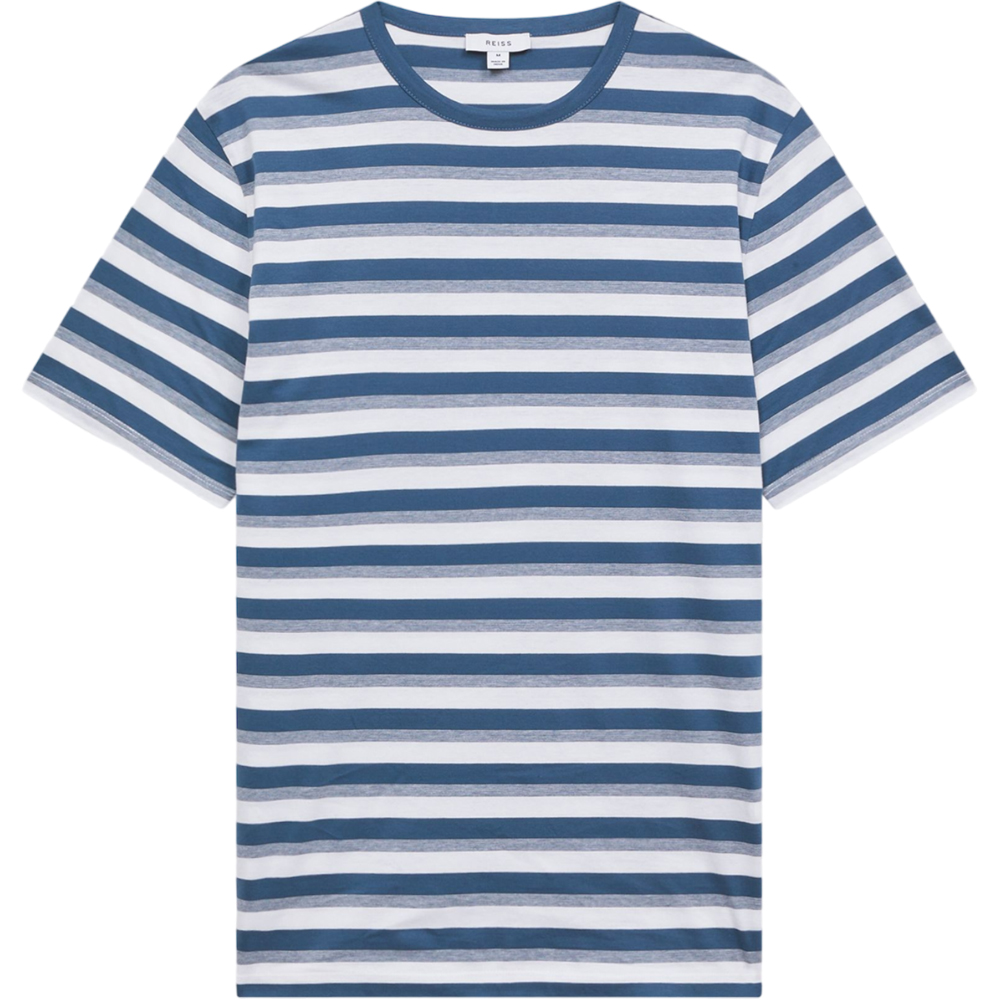 REISS DEAN Cotton Crew Neck Striped T Shirt | Jarrold, Norwich