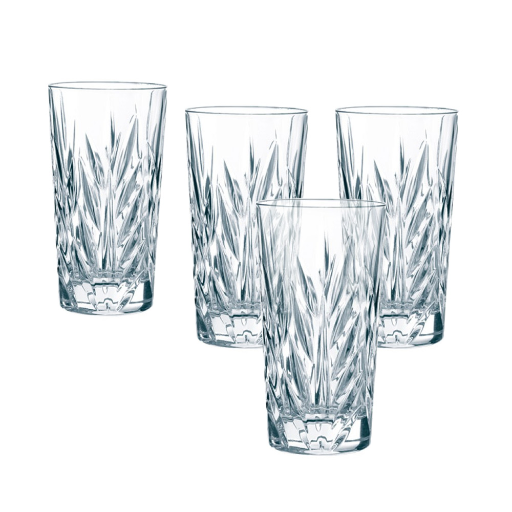Nachtmann Imperial Crystal Long Drink Glasses: Set of 4 ...